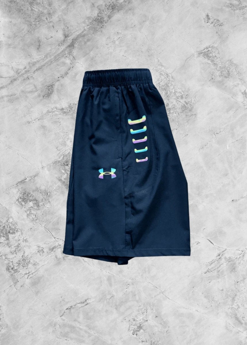 Motion Wear - Reflective Shorts Navy Blue
