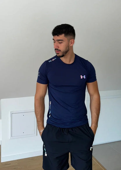 Motion Wear - Reflective Shirt Navy Blue