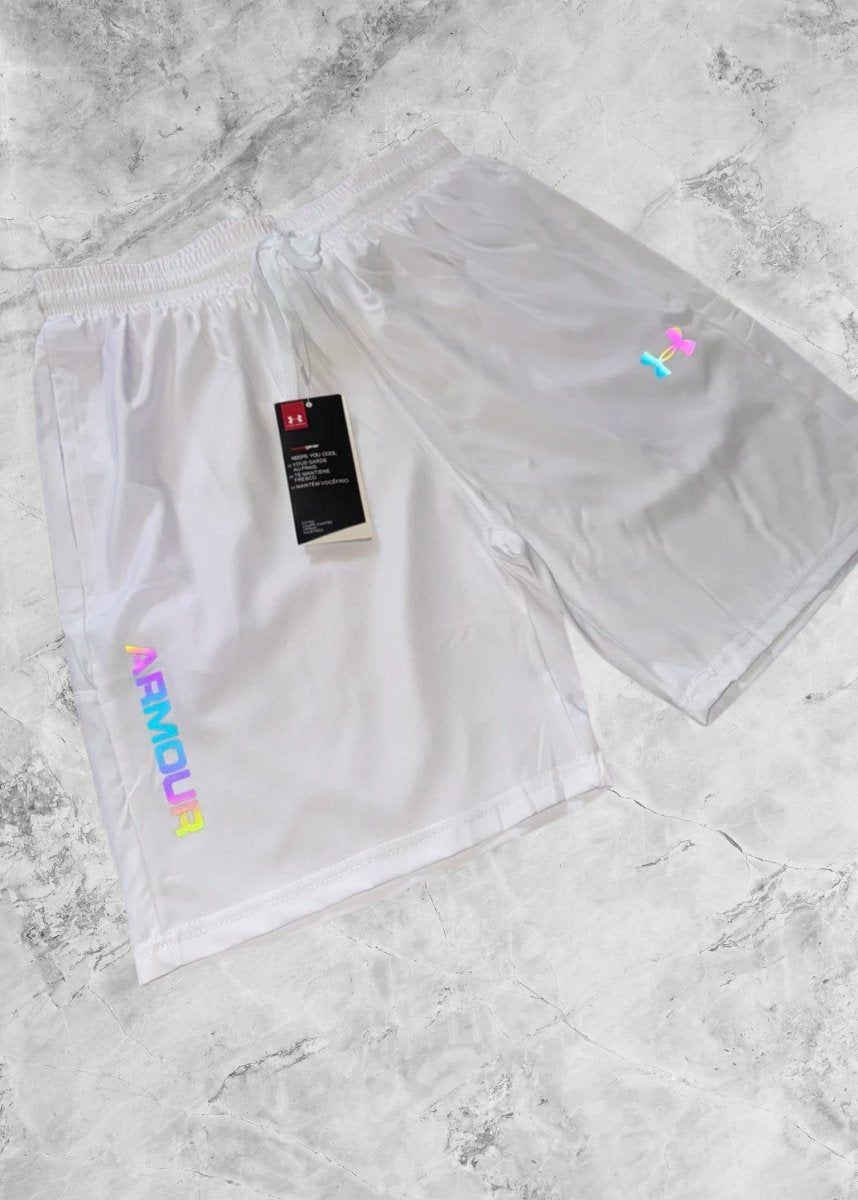 Motion Wear - Reflective Shorts Frost White