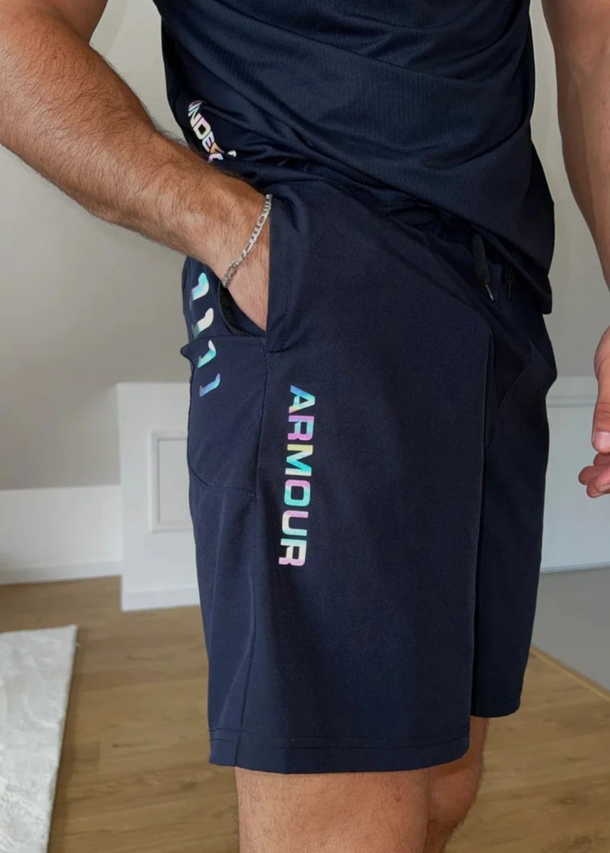Motion Wear - Reflective Shorts Navy Blue