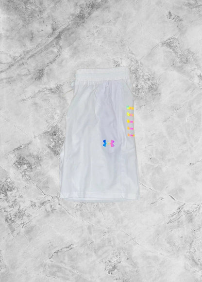 Motion Wear - Reflective Shorts Frost White